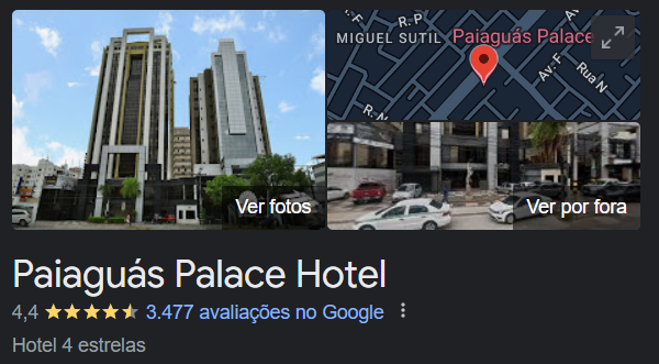 image 3 Foto do Google Meu Negócio do Hotel Paiaguás Palace.