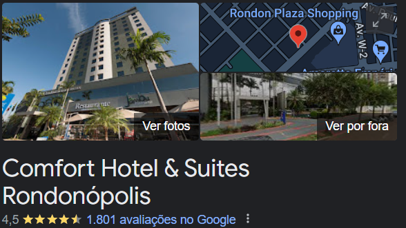image 6 Foto do Google Meu Negócio do Comfort Hotel & Suítes Rondonópolis.