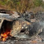 Homem morre carbonizado em acidente com caminhão na BR-174 em Mato Grosso