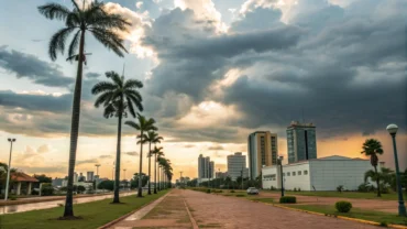 Cláudia terá domingo nublado e calor de até 35°C em 17/05/2026