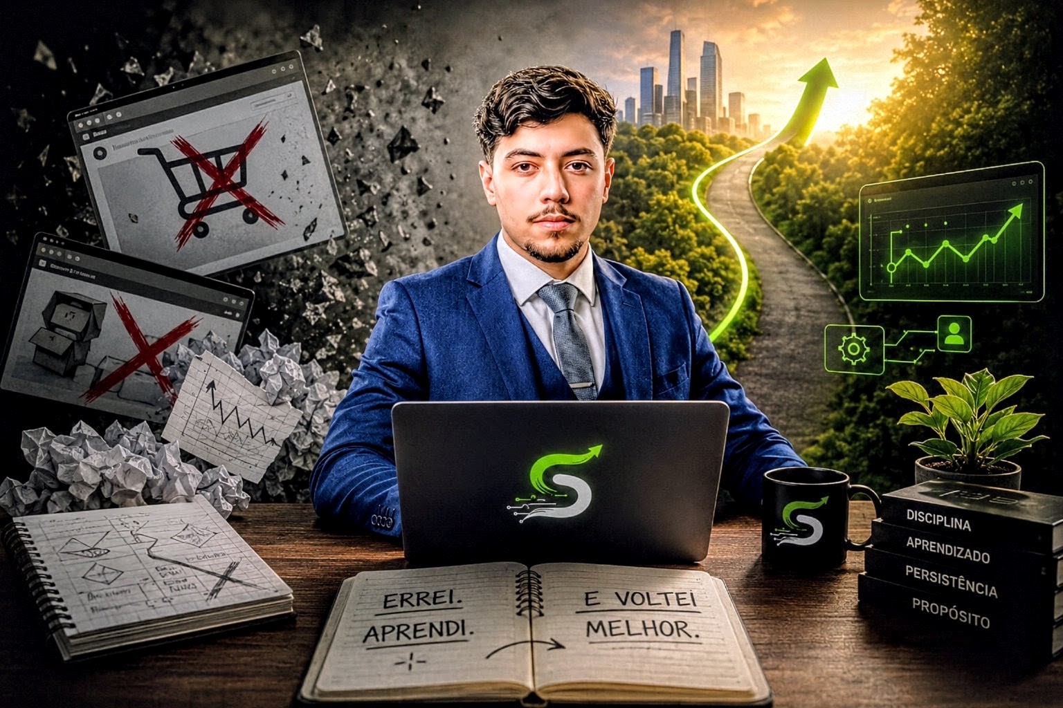 Ele fracassou duas vezes antes dos 18 – e foi exatamente isso que o tornou empresário