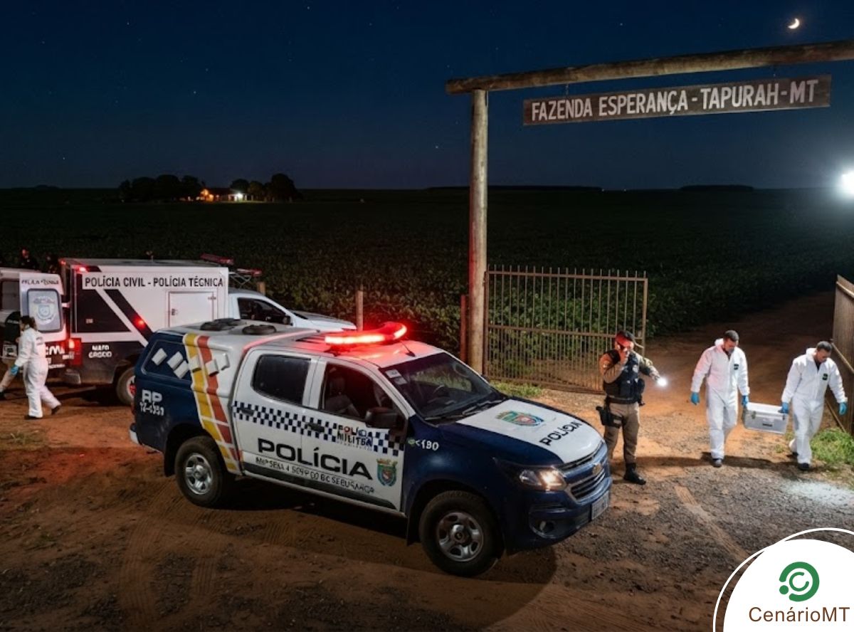 Homem de 46 anos é morto a golpes de pedaço de madeira após discussão em alojamento rural em Tapurah