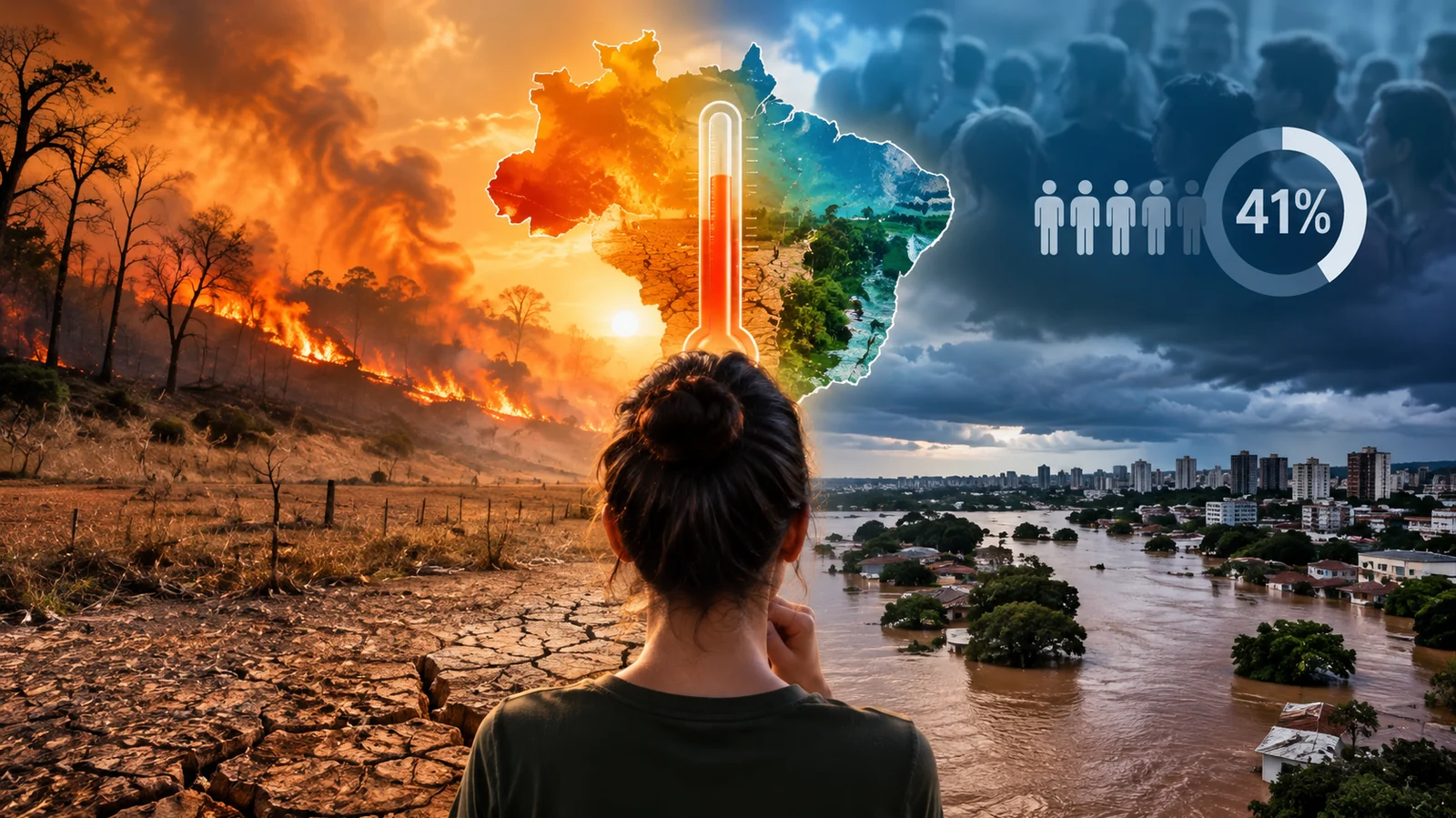 Brasil em Alerta Calor, Fogo e Inundação