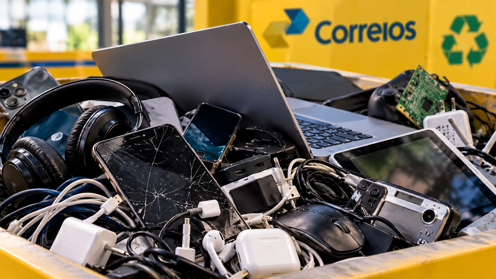 Correios passa a aceitar gratuitamente descarte de eletrônicos usados