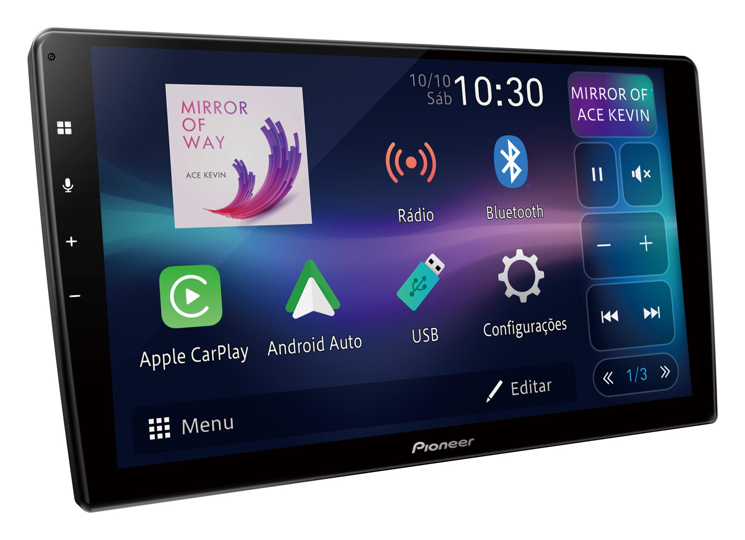 Pioneer apresenta central multimídia de 9 polegadas