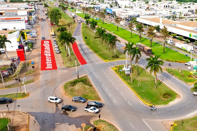 Avenida da Produção e BR-163 terão interdições para obras de drenagem em Lucas Do Rio Verde
